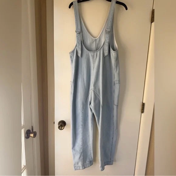 We The Free Light Blue Women's Denim Overalls - Picture 2 of 3